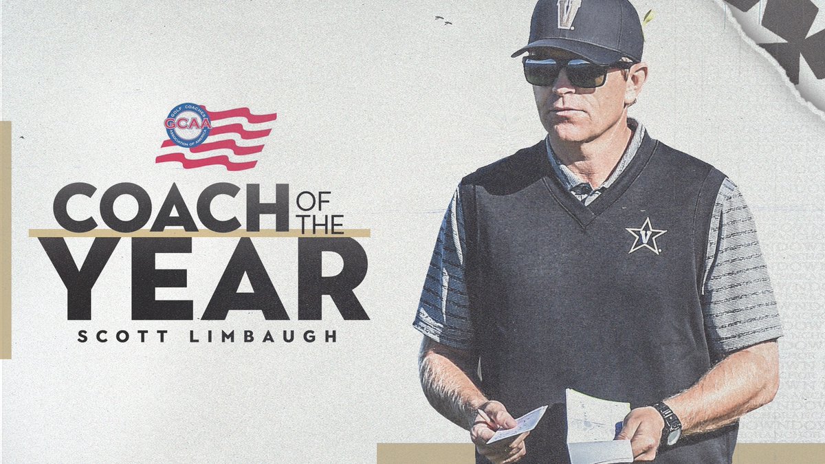 Scott Limbaugh named <a href="/GolfCoachesAssn/">GCAA</a> Southeast Region Coach of the Year, the third time he has won the award since becoming the head coach of the Commodores.

🔗 vanderbi.lt/6wnuo

#VandyGolf | #AnchorDown