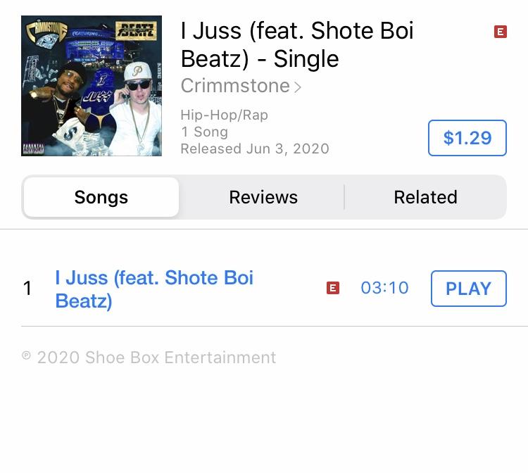 crimmstone's tweet photo. I Juss (feat. Shote Boi Beatz) OUT NOW on ALL PLATFORMS 🚨 tap the link to buy now 📈🙏🏽  

https://t.co/F9xvORKJ41

#hiphop #NewMusic #Itunes #SupportBlackBusinesses #California #Altadena #Crimmstone #AppleMusic #buynow #ThankU https://t.co/bCOTMQYLef