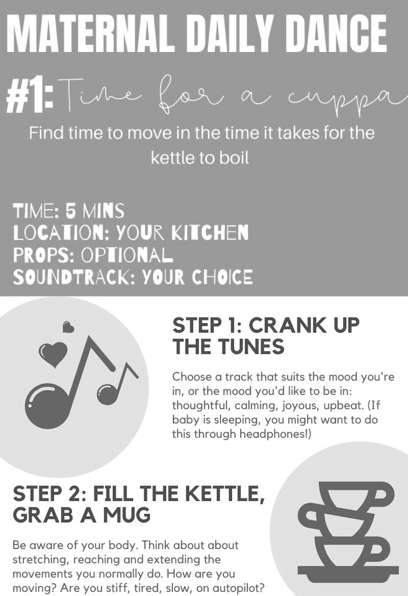 A sneak peek at a resource I’m working on to be included in my next research study working with new mums to co-design a dance intervention for maternal wellbeing #maternalmhmatters #artshealth #dancewellbeing #danceresearch #IAmDerbyPGR #PhDlife