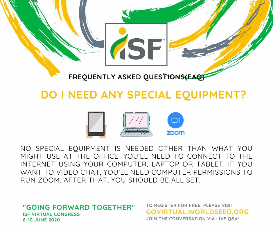 International Seed Federation How Can You Join The Isf Virtual Congress First Register For Free On Our Website T Co 8gxnikm55g All You Need Is Your Name And E Mail Address And