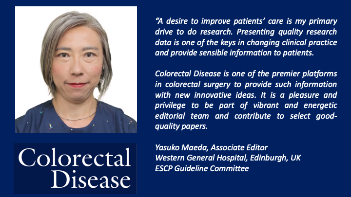 Colorectal Disease (@colorectaldis) on Twitter photo Meet the Editor <a href="/ColorectalDis/">Colorectal Disease</a>
<a href="/yazmaeda/">Yasuko Maeda</a> tells us why she does #colorectalresearch and was thrilled to join the <a href="/ColorectalDis/">Colorectal Disease</a> editorial board Meet the Editor <a href="/ColorectalDis/">Colorectal Disease</a>
<a href="/yazmaeda/">Yasuko Maeda</a> tells us why she does #colorectalresearch and was thrilled to join the <a href="/ColorectalDis/">Colorectal Disease</a> editorial board