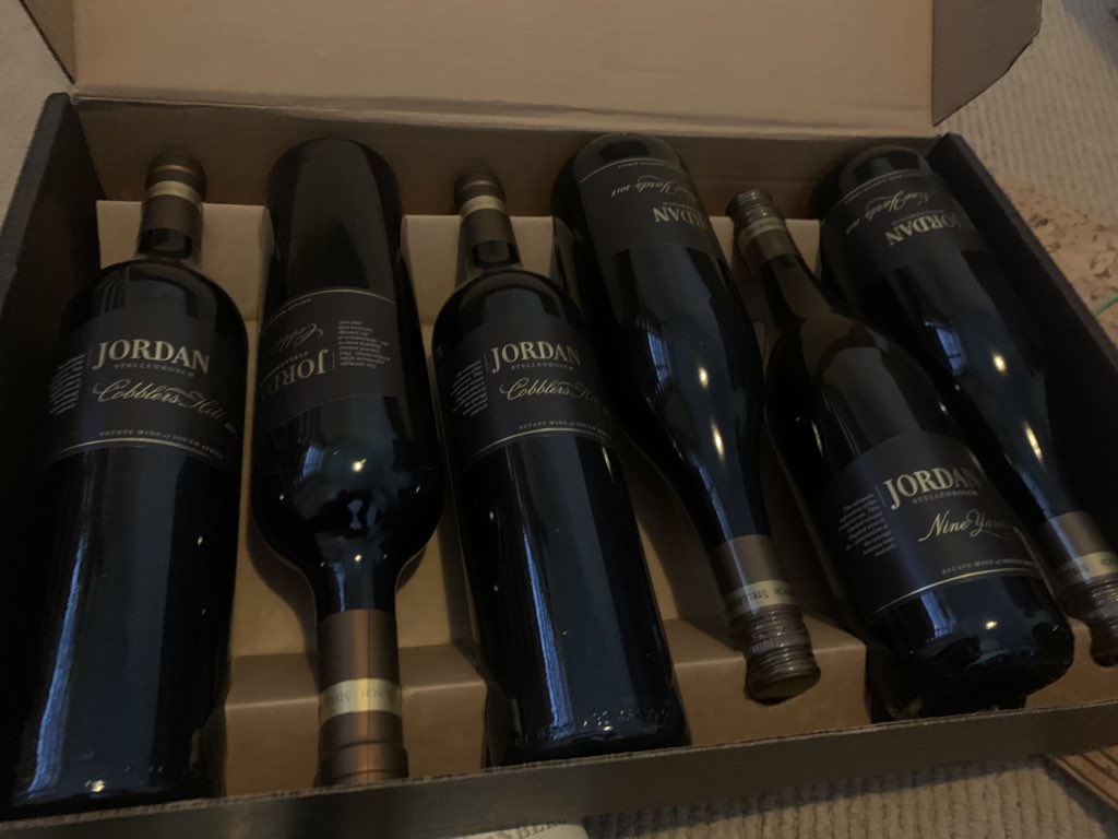 Thank you very much @JordanGary @jordanwinery - for the delivery of some Stellenboschkloof love!