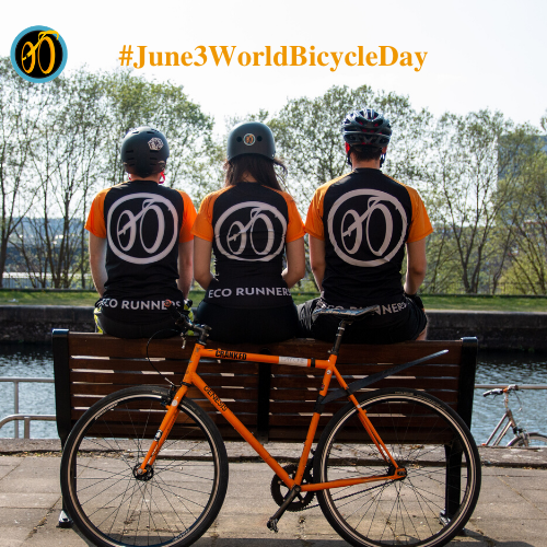 EcoRunners_uk's tweet photo. It's ''World Bicycle Day'' today. This day is very special to Eco Runners as bicycles help us implement our mission, which is to solve delivery issues for restaurants without causing an environmental burden. Let's celebrate! #EcoRunnersUK #YourDeliveryPartner #WorldBicycleDay2020 https://t.co/JK99MJiNar