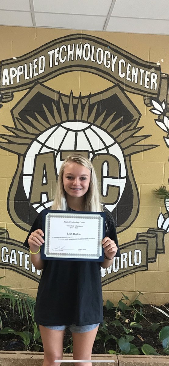 Leah Hollon <a href="/NHS_Trojans/">Northwestern HS</a> was chosen to represent the Catawba Region at the Business Summit in Greenville in July as the Catawba Region Technology Champion. Leah completed the Drafting Program <a href="/ATCDrafting/">ATC Drafting</a>, interned at the City Of Rock Hill and was nominated by her teacher.