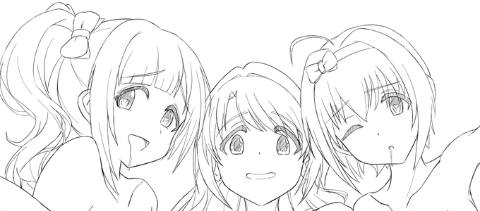 今回の絵、すごくエッチになりそう…… 