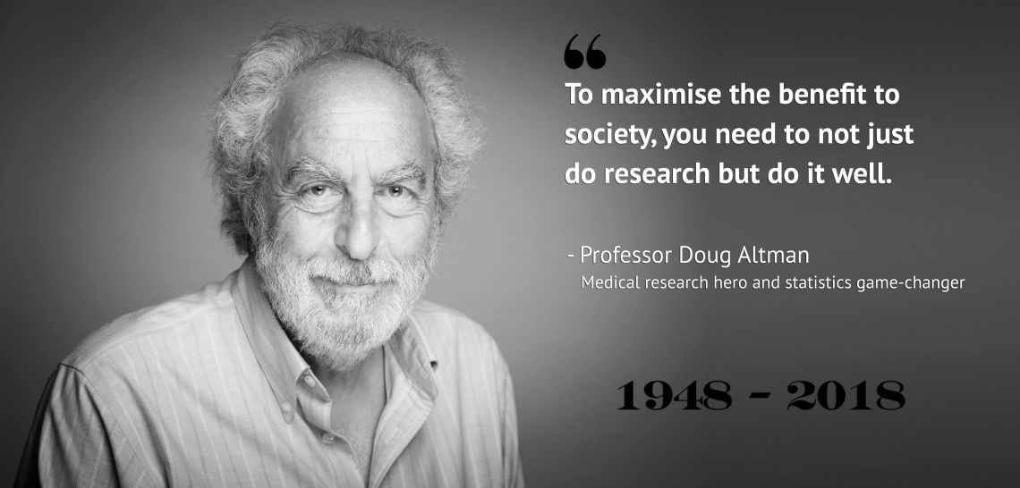 Today marks two years since the passing of our founding @CSMOxford and @EQUATORNetwork director, mentor, collaborator and friend Doug Altman. An absolute giant in the world of medical statistics and scientific reporting (with >500,000 citations; scholar.google.com/citations?user…)