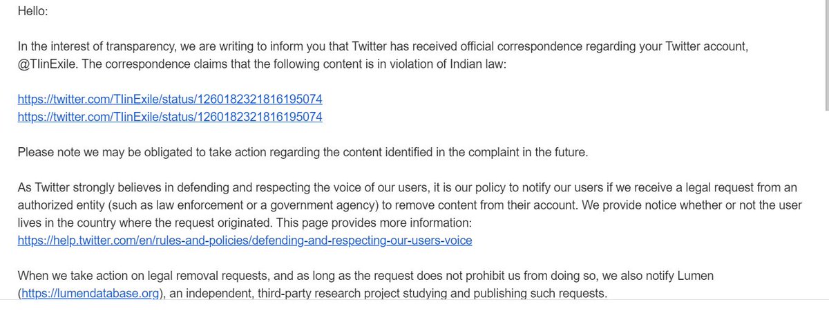 Twitter & Govt are stifling real historical truth AGAIN.Twitter BANNED my tweet in India where I quote AKBAR'S EXACT words from his OWN Fathnama (published by Indian History Congress)Twitter sent me a mail that it received legal request from Govt/law enforcement agency.