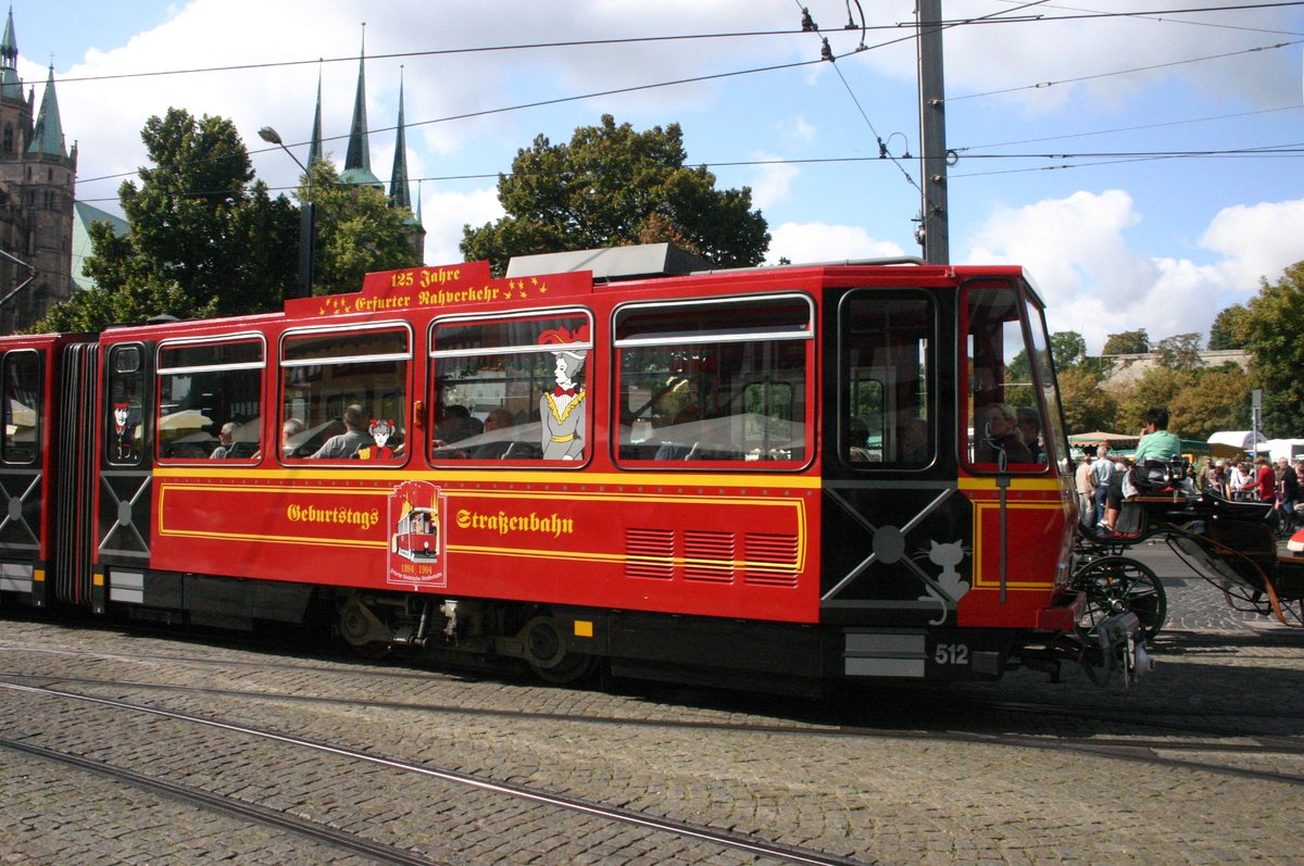 #9579 Geburtstags-Straßenbahn in Erfurt. 125 Jahre Erfurter Verkehrsbetriebe war das im Jahr 2009- heute sind wir bei 136. #random #picoftheday pic.twitter.com/QXIDJ0SIPT
by Arzt_und_Patient