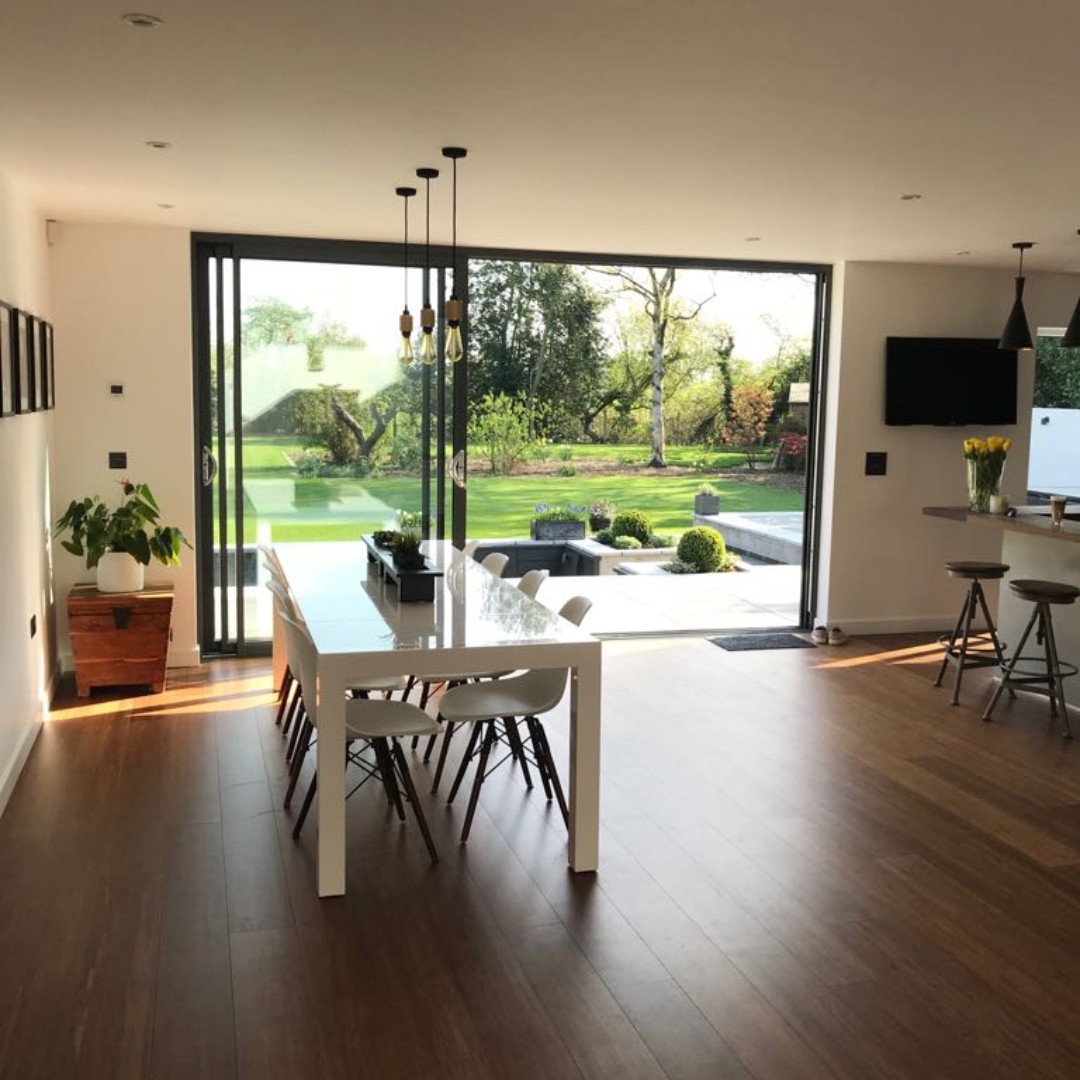 Aluminium Patio Doors. For a free quotation call us on 01158 660066, visit thenottinghamwindowcompany.co.uk or pop into our West Bridgford showroom.