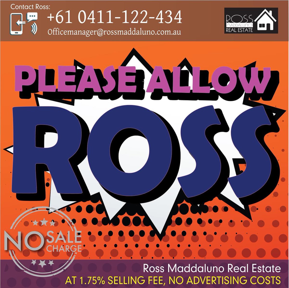 Rossmadda's tweet photo. PLEASE ALLOW ROSS.
🏡🏡🏡🏡🏡🏡🏡🏡🏡🏡
Ross get results!
Contact Ross 👇
📱 0411122434
WhatsApps 0411122434
🖥️ Officemanager@rossmaddaluno.com.au
#Rossgetresults
#Rossmaddalunorealestate
#Realestatemorwell
#Realestatetraralgon
#Realestatechurchill
#Realestateaustralia https://t.co/eJNOfup5cx
