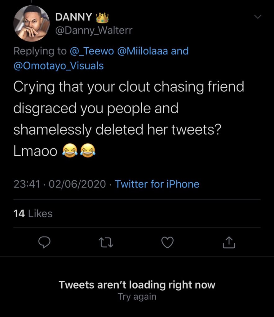These are screenshots of  @Danny_Walterr defending  @Dehkunle when his voicenote came out. He’s also part of the clan. They form a gang and start terrorizing people. Tag the brands associated with these people let them know what their influencers are up to. Rape enablers.