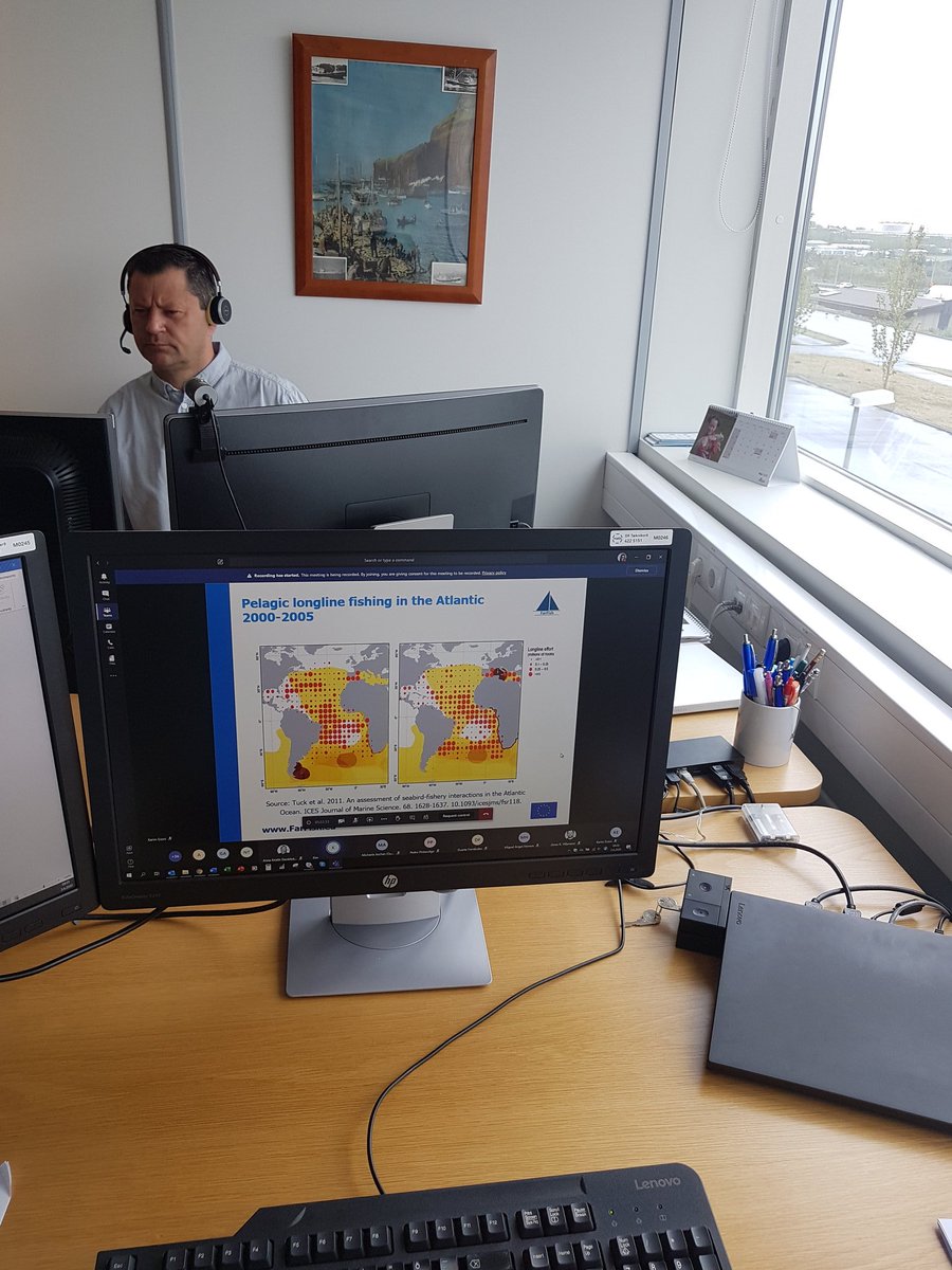 Ragnhildurfr's tweet photo. No physical annual meeting for @FarFisH2020 this year due to COVID, but so far we're rocking the virtual meeting with 45+ participants! Feels a bit lonely though... @JonasVidarsson @MatisIceland https://t.co/JPjSIazI11