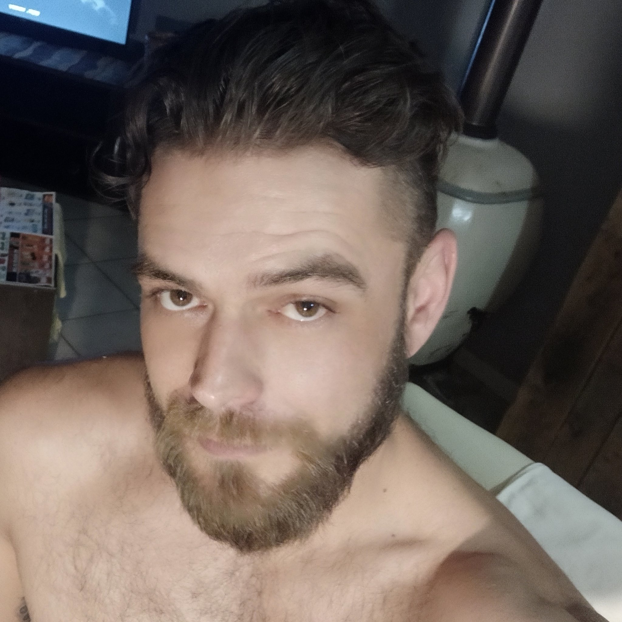 After a long day! And my first solo camming session on @rentmen live. Thanks guys! It was a LOT of fun. @flirt4free @camming. #hairyman #sexyman #manlyman https://t.co/TghtWgdl7P