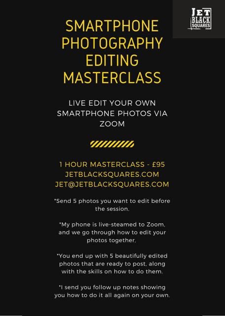 Thank you Jet from @JetBlackSquares  for my wonderful smartphone photo editing masterclass! #jetblacksquares