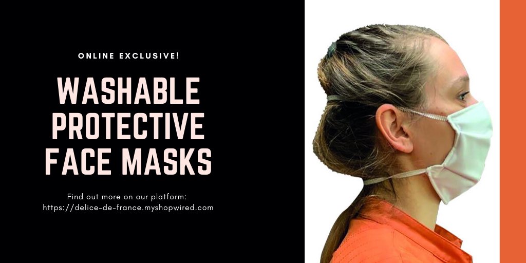 Washable protective face masks will effectively protect you from contamination but is most importantly an effective barrier to snacking 🍪 Whether you are team snack or team mask we have you sorted! Protect yourself and the environment 🌿 delice-de-france.myshopwired.com