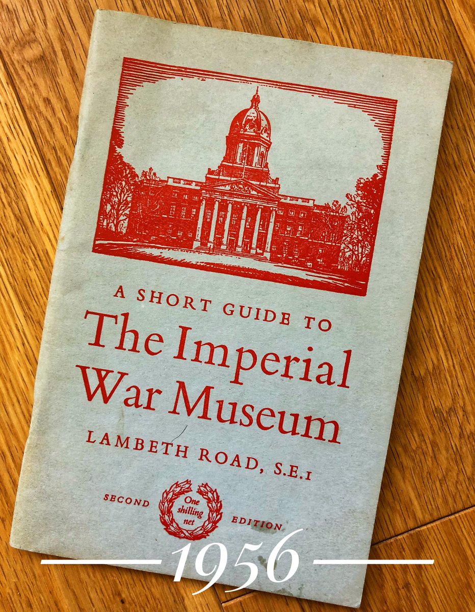 Evolution of a guide:  @I_W_M Very ‘HMSO’ in style, this was the first post-ww2 one. ‘The purpose of this booklet is to guide the visitor in a tour...’ the entrance hall had a model of a  @CWGC cemetery, Chamberlain’s Munich paper, Kitchener’s poster, Monty’s D-day message...