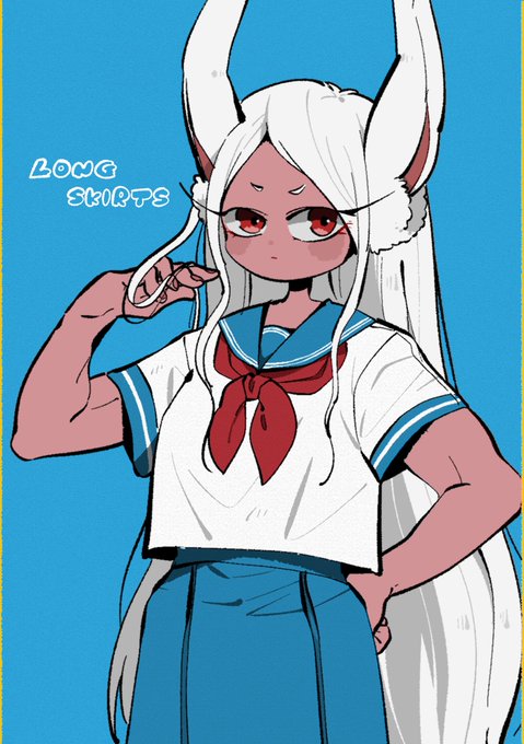 「dark-skinned female rabbit girl」 illustration images(Popular)