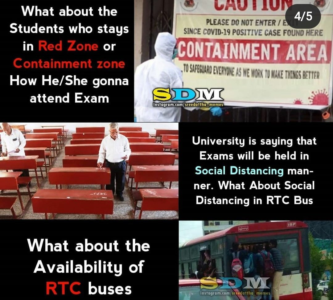 shashank_rekala's tweet photo. Guys, these are the main problems for the students to attend te semester exams. 
Please spread this pics with this hashtag
@KTRTRS @TelanganaCMO
@TOIHyderabad
#CancelTSExamsPromoteStudents https://t.co/yLouaPRvN4