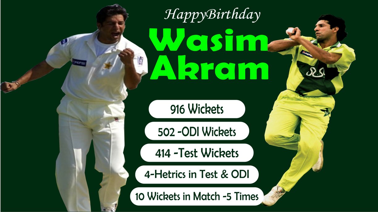 Happy Birthday, Wasim Akram     