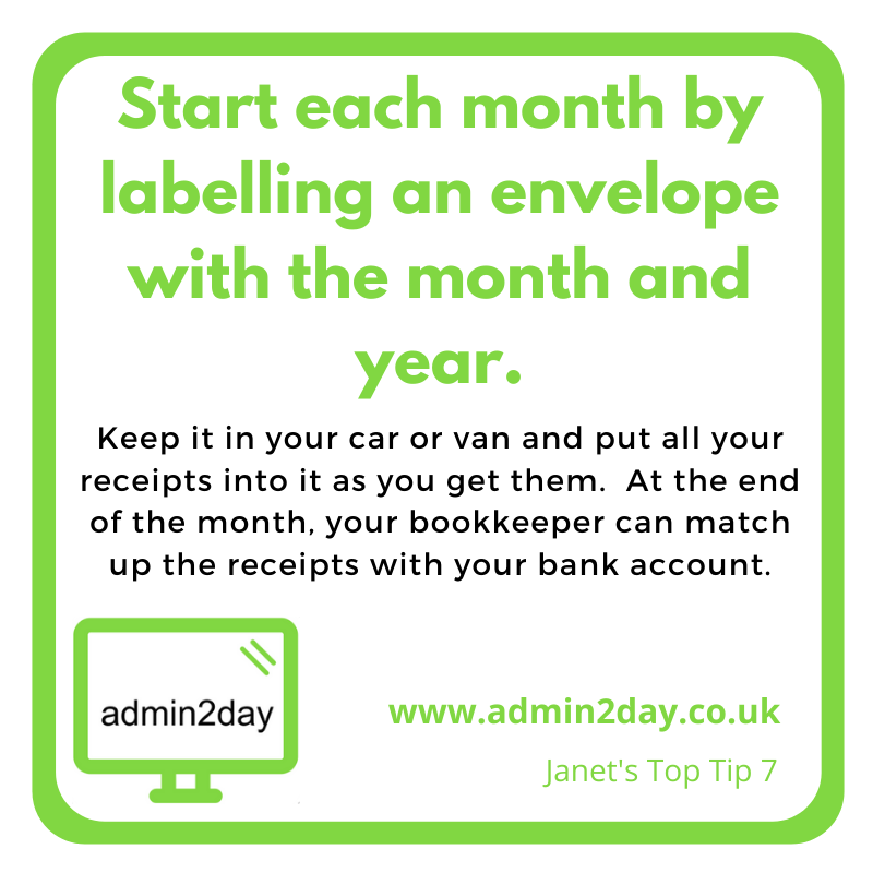 And now you can take a picture of your receipt and upload it into your bookkeeping system