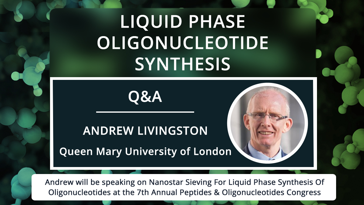 NextGenBiomedOG's tweet image. We sat down with Vice Principal of Research, Andrew Livingston from @QMUL to discuss #LiquidPhase #Oligonucleotide Synthesis

Q&amp;amp;A: bit.ly/2Awaovo

Join Andrew at #Biologics Series: #Virtual for free! bit.ly/3gMJ0tH

#Biologics20 #oligos #oligosynthesis #peptides