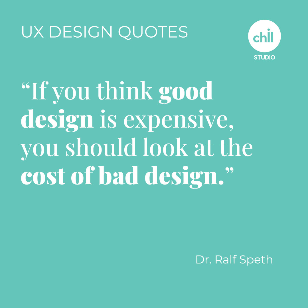 studio_chill's tweet photo. The consequences of bad design can be dangerous for you. You spend money on building and re-building your design.#ux #ui  #uxconcept #uxdesign #design #designquotes #user #designagency #inspiration #chillstudio #barcelonaagency #barcelonadesign #barcelona https://t.co/v069HMYwYW