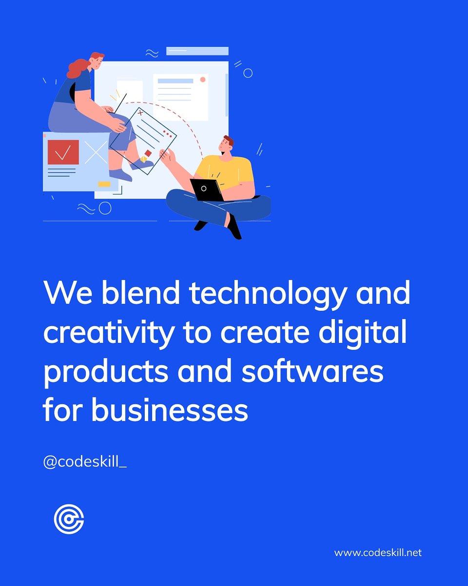 codeskill_'s tweet image. We blend technology and creativity in all our projects. Primary goal is to deliver products that match requirements, from functionality to user experience. Want a software dev  team that deliver excellent products ? Get in touch