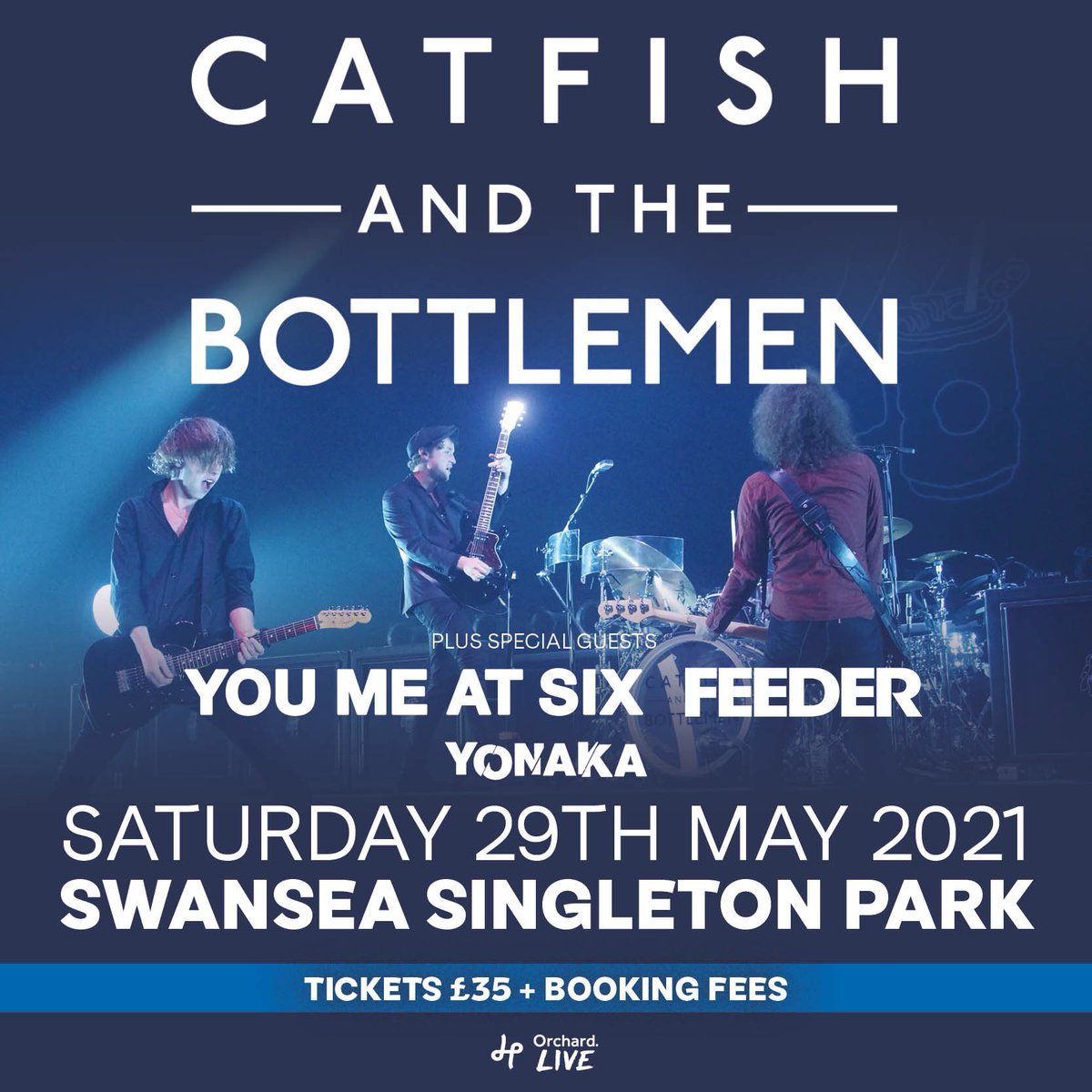 The rescheduled date for Swansea Singleton Park is Saturday 29 May 2021 alttickets.com/catfish-and-th…