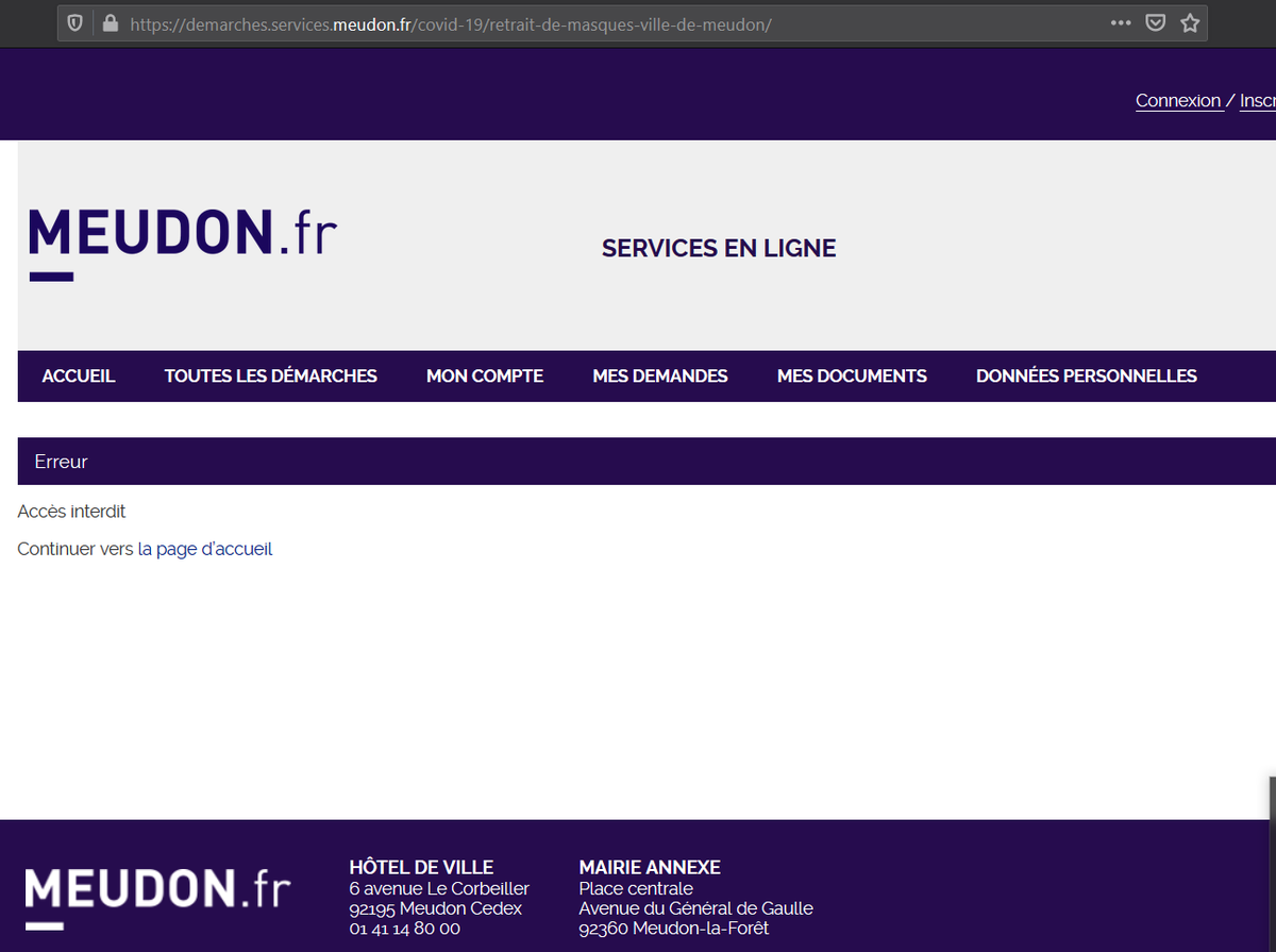 mac_kaoly's tweet photo. @VilledeMeudon Bonjour, le site semble inaccessible, est-ce normal ? https://t.co/WY7uN7flh8