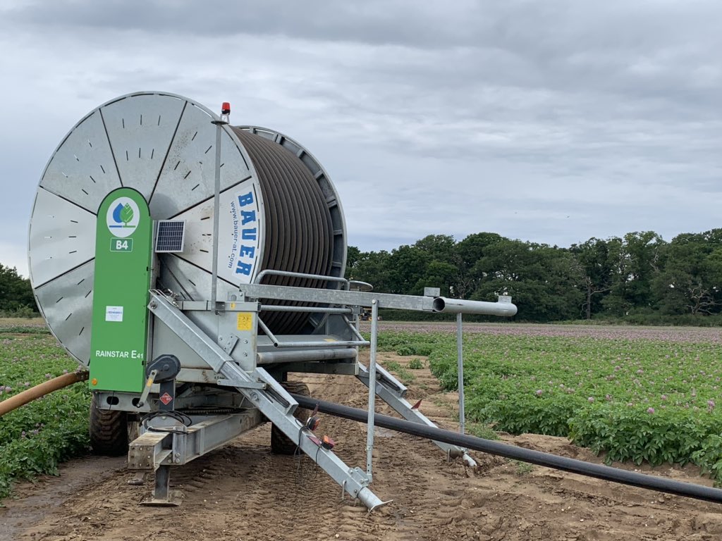 Bauer_FAN_UK's tweet photo. Not much sign of rain in Norfolk, still giving the spuds a drink #irrigation #SmartRain #Rainstar #potatoes https://t.co/ca04Lqxvvj