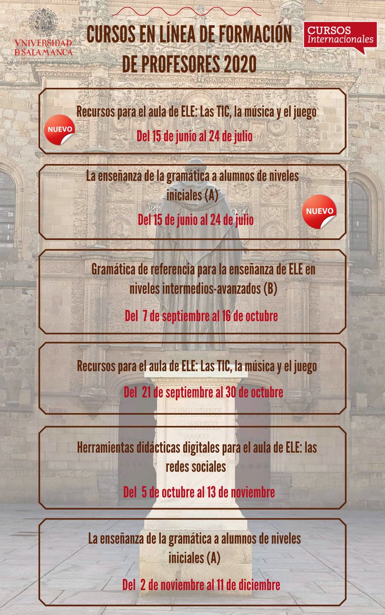 Área de Innovación Cursos Internacionales USAL tweet media