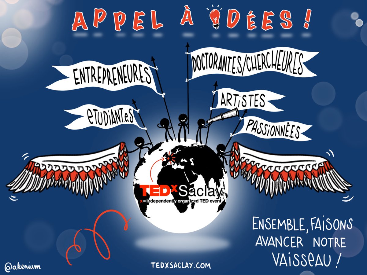 TEDxSaclay's tweet photo. [CANDIDATURE APPEL À IDÉES]

‼️⚠️‼️⚠️

TIC TAC ⏳J-4 avant la fin des candidatures !

Vous êtes artistes ? 
Etudiants ? 
Doctorants/ chercheurs ? 
Passionnés ? 
Entrepreneurs ? 

C'est le moment de devenir le prochain speaker #TEDxSaclay, pour l'édition #TerreNotreVaisseau 🌎🚀 https://t.co/jipAky1ARf
