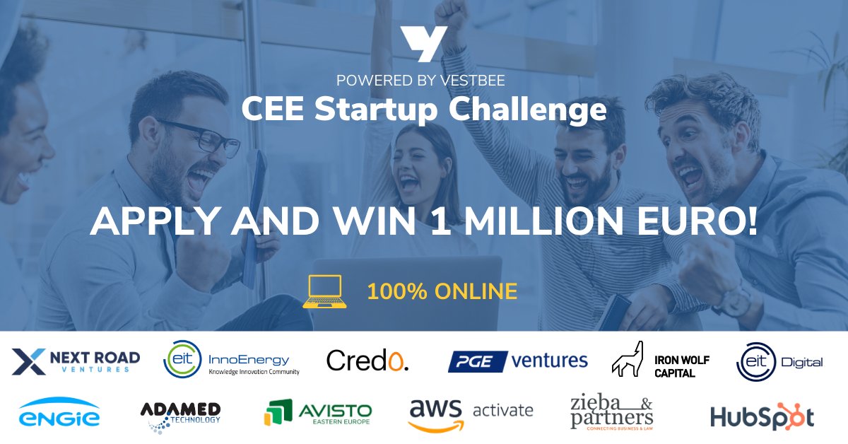 vestbee_com's tweet image. Looking for investors?
Apply to CEE Startup Challenge and get:
- up to 1M € investment from @NextRoadVC,
- exposure to global VC funds, corporates,
- valuable prizes and special discounts from @awscloud, @HubSpot, Avisto Eastern Europe and many more!
👉bit.ly/CEE-Startup-Ch…