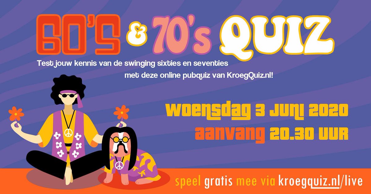 Vanavond een speciale themaquiz. Meedoen is gratis! Meer info op KroegQuiz.nl/live
