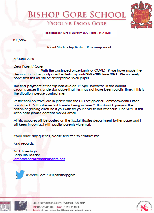 SocialGore's tweet photo. Please find attached an updated letter regarding the Berlin trip. https://t.co/6lLL69dL1V