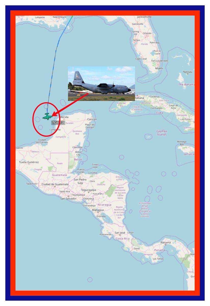 C-130 HERCULES TEAL73  ✈️🇺🇸 OVER MEXICO OF GULF 🇲🇽