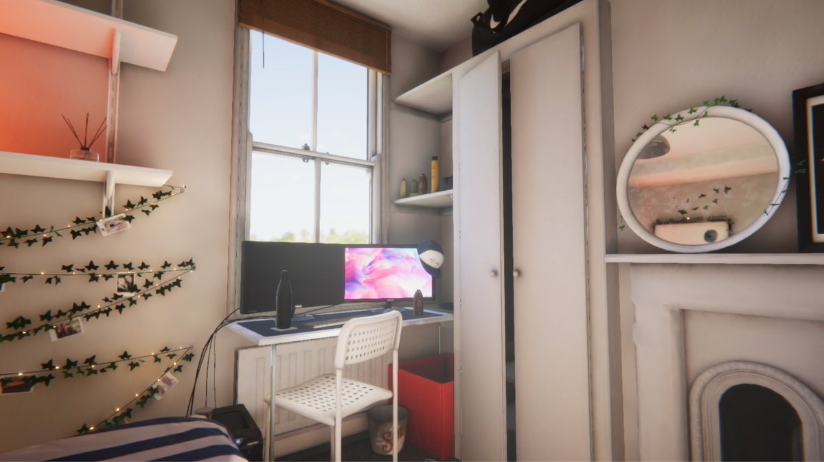 For my Final Project, I Recreated my bedroom (Yes, this is my actual bedroom) in <a href="/unity3d/">Unity3D (inactive)</a>'s HDRP with <a href="/Substance3D/">Adobe Substance 3D</a> 🙌

I am very pleased with the result ☺️

Check it out below  |
                               V
#unity3d #indiedev #gamedev #architecture