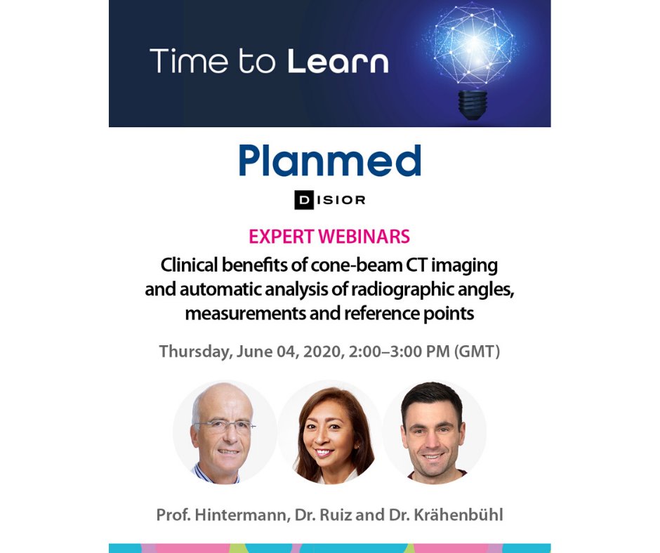 ehealthmgmt's tweet photo. 📢 TOMORROW!! Planmed Expert Webinar by Prof. Hintermann, Dr. Ruiz and Dr. Krähenbühl 🔹"Clinical benefits of cone-beam CT imaging"🔹

REGISTER HERE 👉 https://t.co/p1apd3jiXD
🎆 #Planmed #CT #CTimaging #2Dmeasurements #3Dmeasurements #ImagingTechnology #radiology #Webinar https://t.co/4SWHtUfiJw
