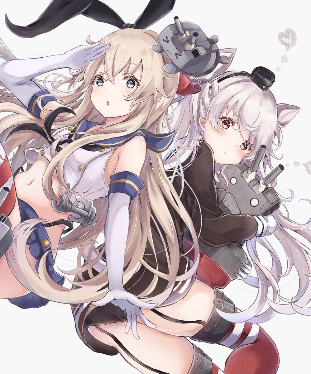 島風と天津風 Saーyaのイラスト 島風と天津風 Saーyaのイラスト