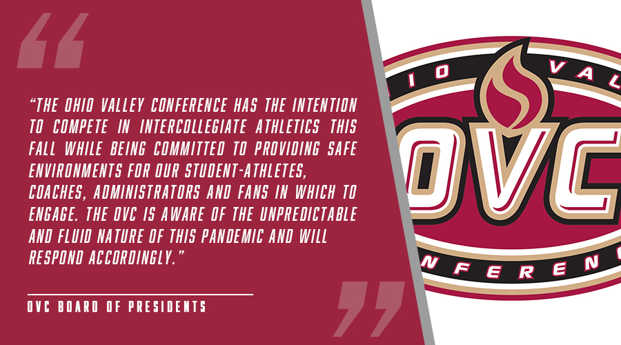 OVCSports's tweet photo. From the OVC Board of Presidents: https://t.co/NBX8QFou2J