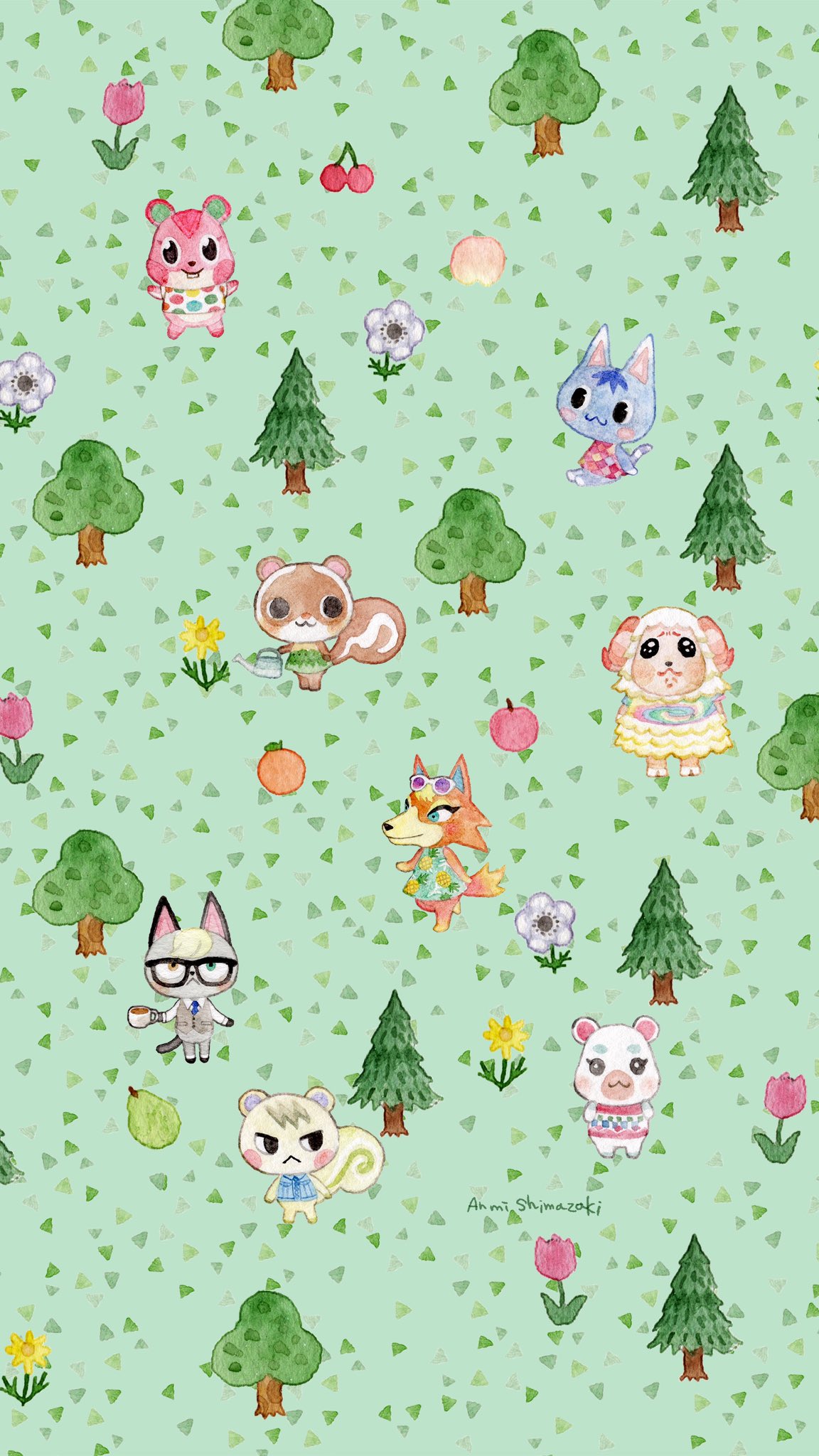 しまざきあんみ あつ森ラクガキを壁紙風にしてみました ジャックverは好きなので作った 正方形の方はpcのデスクトップにタイル状に配置するといい感じ T Co 14y8wfdnrw Twitter