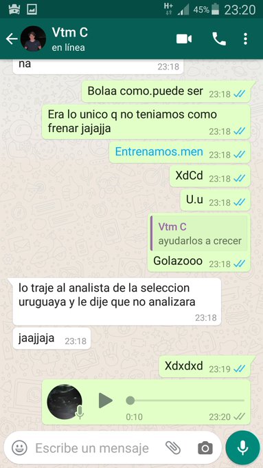 Que te traigan al analista de la seleccion uriguaya.  No mas que decir. ORGULLOSO DE NUESTRO EQUIPO @MatuteRoyal<a href="/tag/dalequesomos"class="tags"><span>#dalequesomos</span></a>