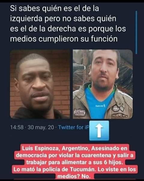 SuperNayroby's tweet photo. @JuanGrabois Fala Coronel de 22 años un menor de 16 años y se me olvidó otro trabajador rural, esos son tus amigos juanchi #MagaliMorales #LuisEspinoza #Quom #CapitanichEsResponsable https://t.co/wgDPKz2zk5