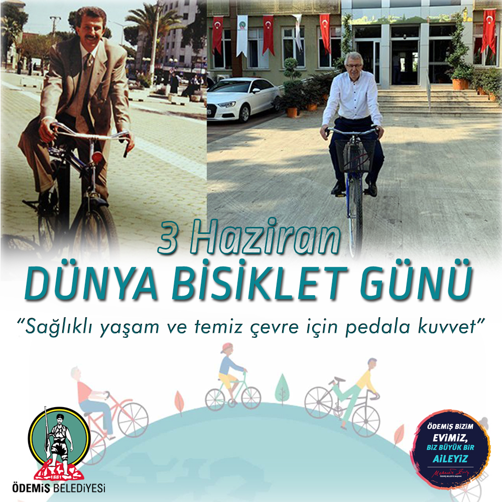 🚲🚴‍♀️🚴‍♂️3 Haziran Dünya Bisiklet Günü kutlu olsun. 🚲🚵‍♀️

#DünyaBisikletGünü #Bisiklet #Ödemiş #İzmir #pedal #worldcyclingday