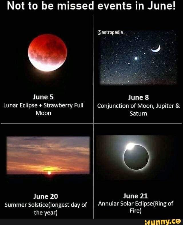 Some cool things happening in the June sky:
