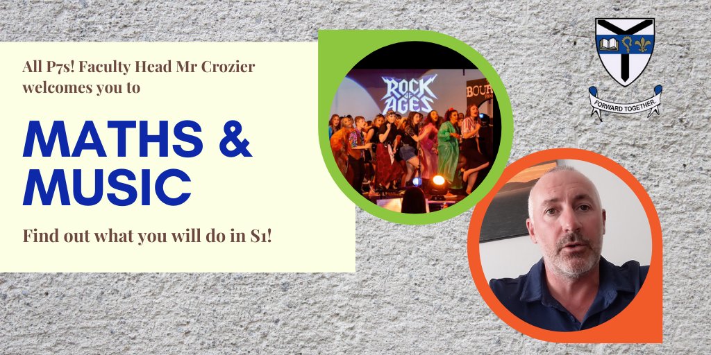 KilwAcadSupport's tweet photo. Calling all P7s!Mr Crozier wants to welcome you to his Faculty of Maths 📈📊📑&amp; Music!🎸🎷🥁 Watch it here...https://t.co/kHWGOQAs5f

@abbeyprimarysch @BlacklandsPS @corsehillps @PennyburnPs @St_Lukes_Pr @WhitehirstPs @Kilwinning_Acad @KilwAcadMaths @kilwacadmusic @NAC_FLT https://t.co/McYdZHuDND