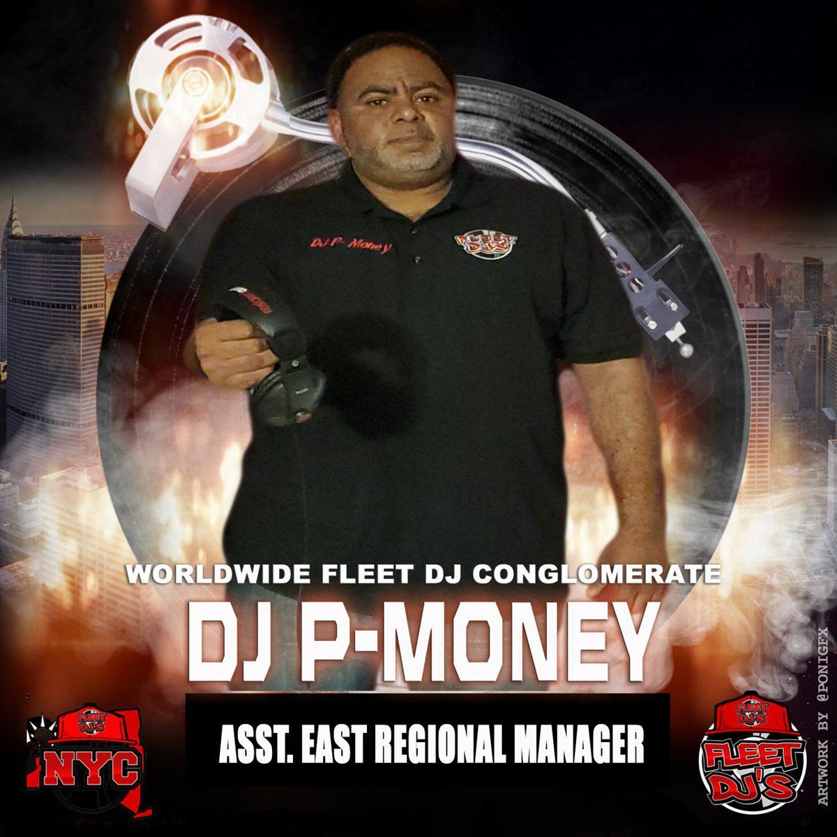 The @fleetdjs @nyfleetdjs would like to congratulate @djpmoneynyc as the New East Regional Assistant Manager of #FleetDJs #Fleetnation  #honored #nyfleetdjs