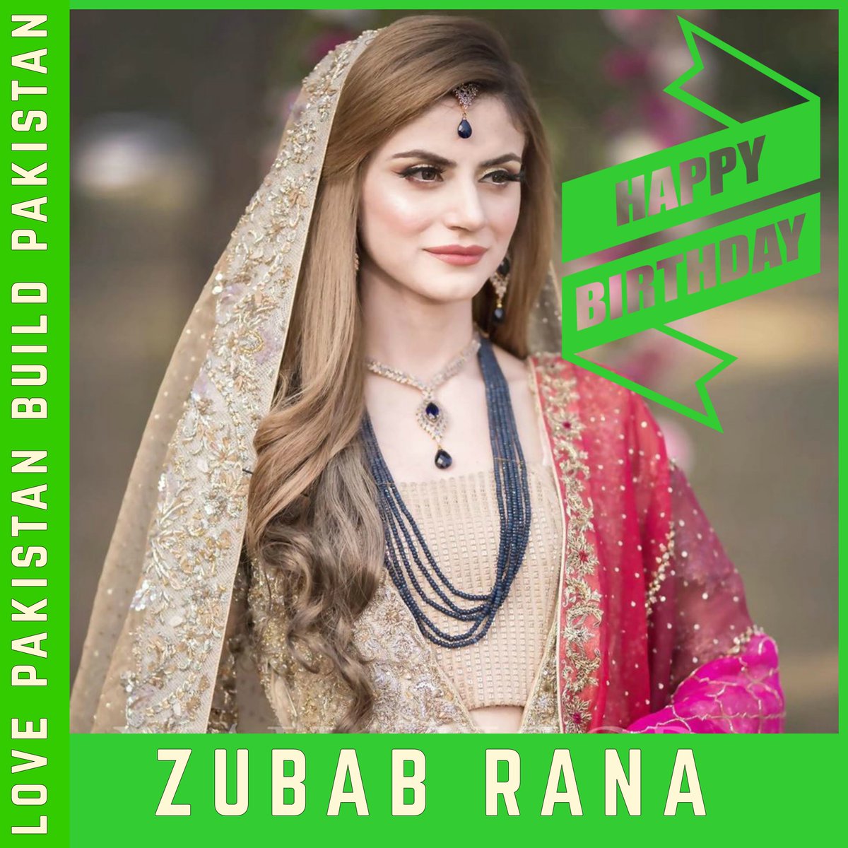 AMMARALAVI's tweet photo. Many many happy returns of the day to Zubab Rana!
#HappyBirthday #PrideofPakistan #ZubabRana #Actress #Model #NaseebonJali #MereKhudaya #Bandish #RishtayBiktayHain #MehboobAapkeQadmonMain #IamPakistan #LovePakistanBuildPakistan https://t.co/XKcXRPhU8e