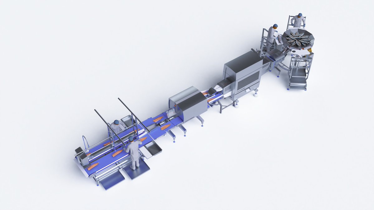 Discover our new, highly efficient salmon line concept. Achieve a steady flow on your line, with manual deheading and automatic filleting and trimming. bit.ly/2U6iku8