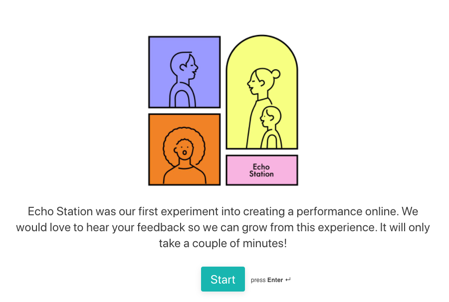 This May, Echo Station opened virtual &amp; real windows across the UK, Spain, Germany, Greece, France and UAE.

#EchoStation was our first experiment into creating a #performance online. We'd love to hear your feedback so we can grow from this experience: bit.ly/2XsPEO7